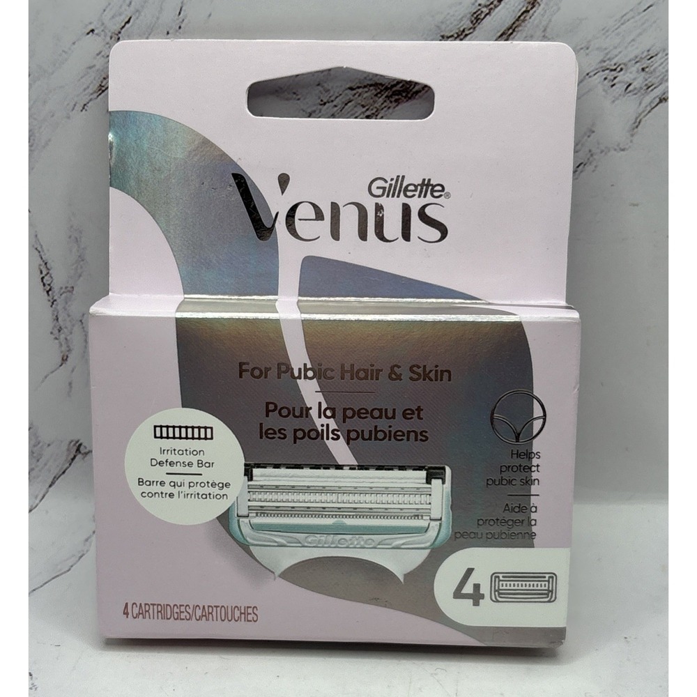 NEW Gillette Venus for Bikini Pubic Hair and Skin Women Razors 4 cartridges